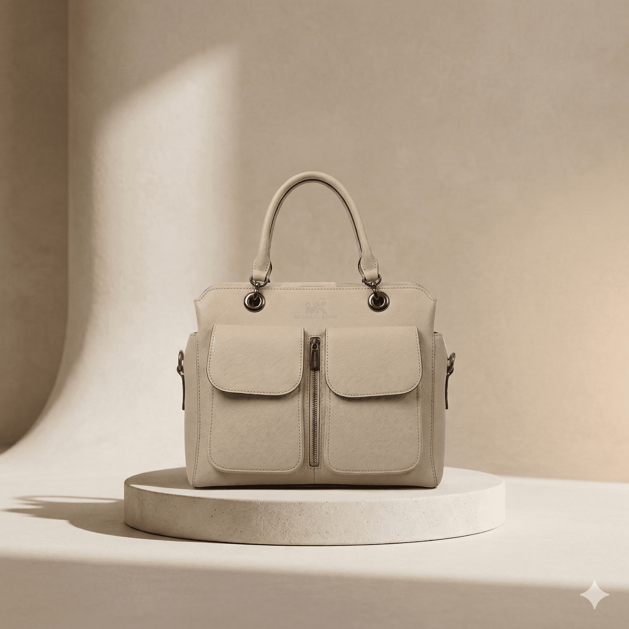 Luxury Stylish & Elegant Ladies Leather 2 pockets zipper