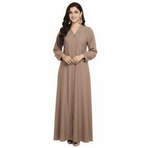 Simple Plain Abaya – Modest Loose Fit Choco