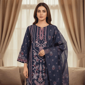 Luxury Stylish & Elegant 3-Piece Cotton Ladies Suit