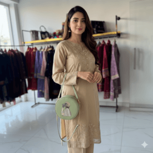 2 zips with chain holder Luxury Stylish & Elegant Ladies Bag