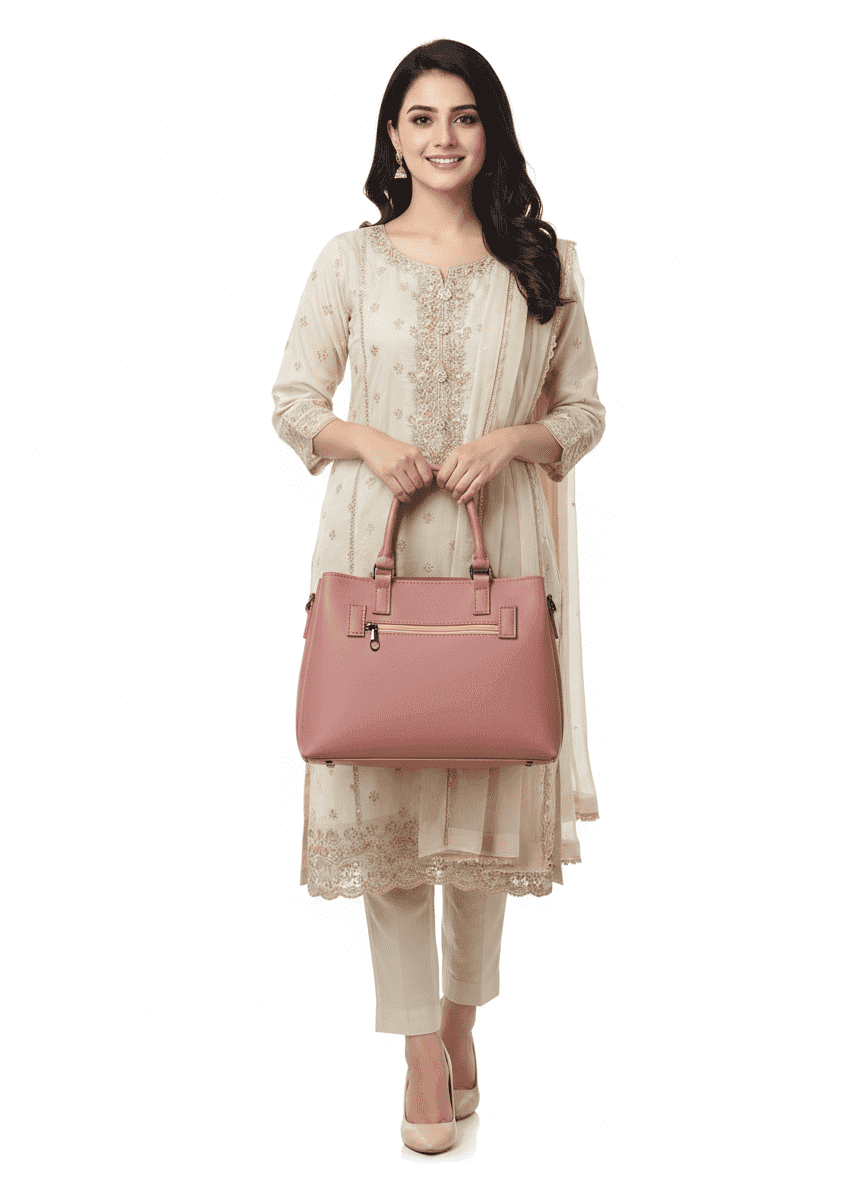 Luxury Stylish & Elegant Ladies Leather single E zipper - Image 3