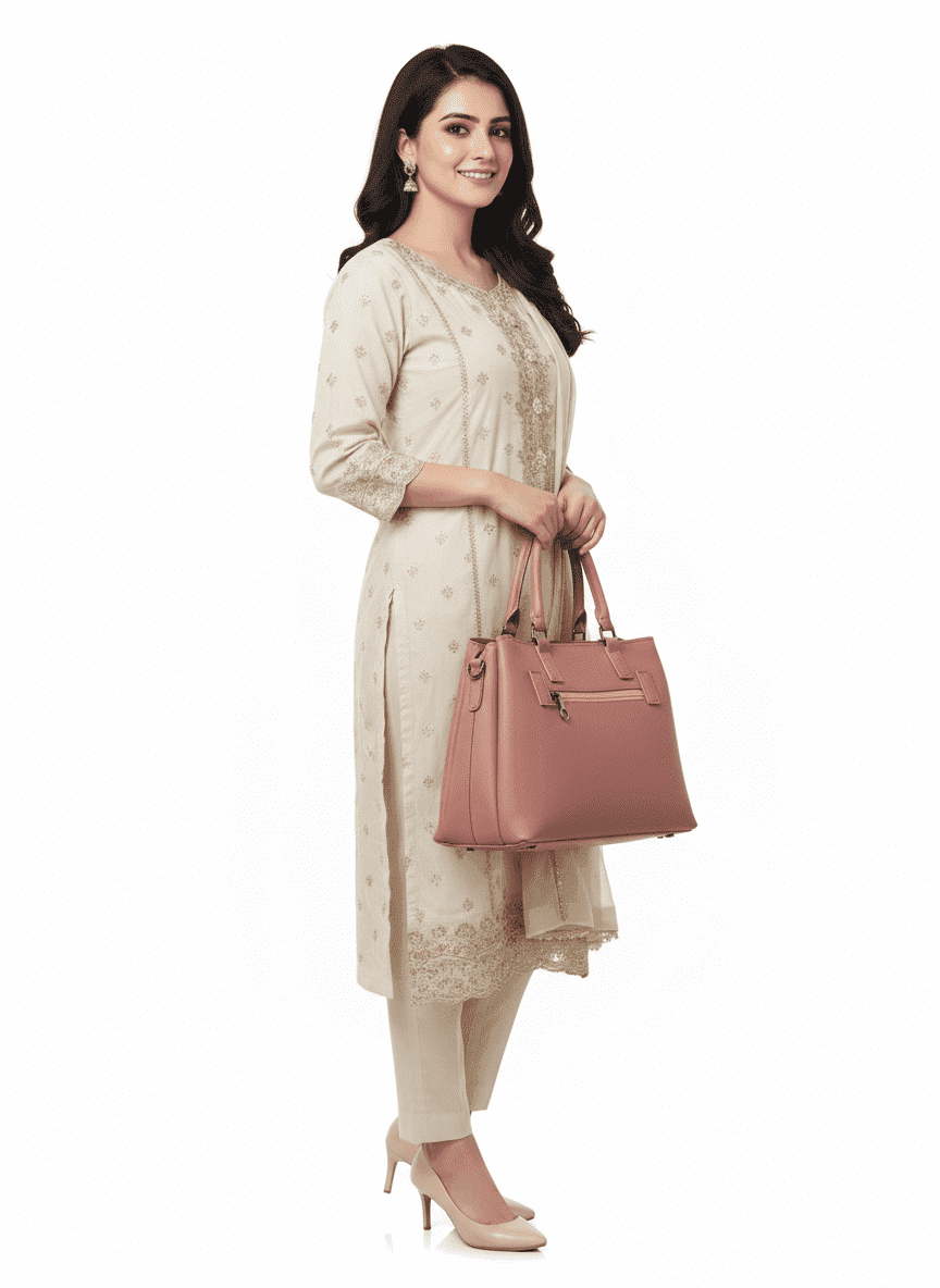 Luxury Stylish & Elegant Ladies Leather single E zipper - Image 4