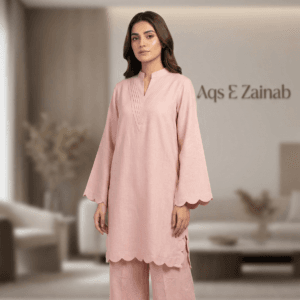 Sheesha silk  Stylish & Elegant -2 Piece plazo trouser design short length