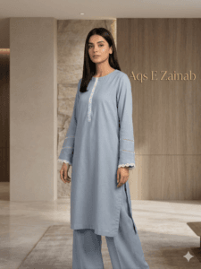 Sheesha silk Stylish & Elegant -2 Piece loose trouser