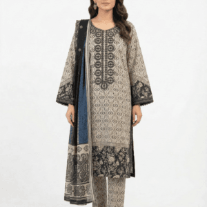 Stylish & Elegant -3 Piece Embroidery & Printed