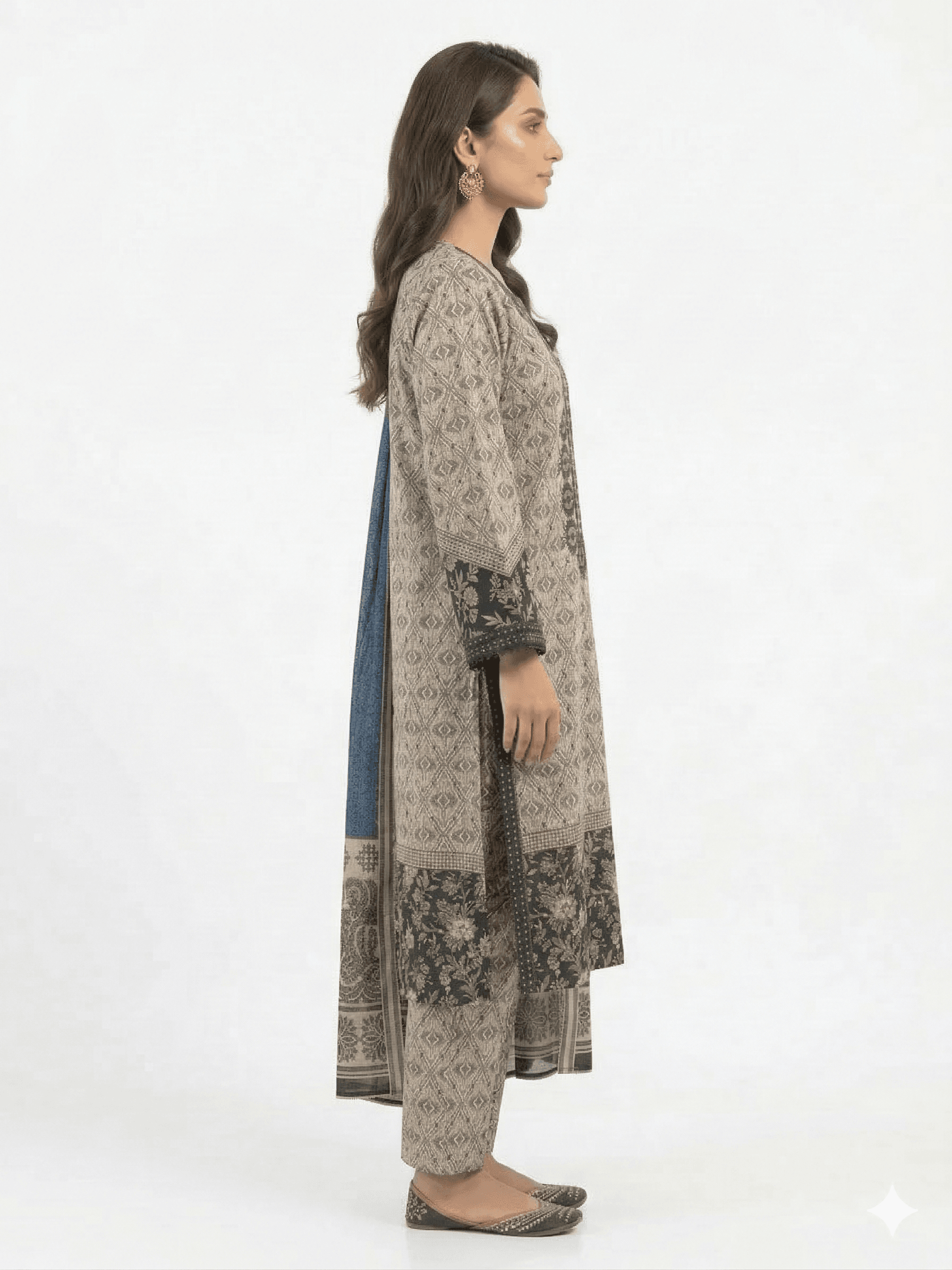 Stylish & Elegant -3 Piece Embroidery & Printed - Image 3